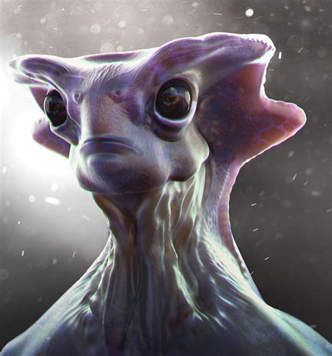 Artstation Spotter Eye Fahmy Hidayat Humanoid Creatures Alien