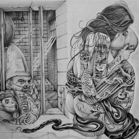Pin By Raymond Nunez On Artworkk ♥ Chicano Art Tattoos Chicano Drawings Prison Art