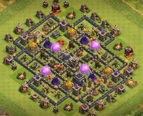 5 viable locations for double giant bomb. Base Coc Th 9 Farming 2019 - GAME COC