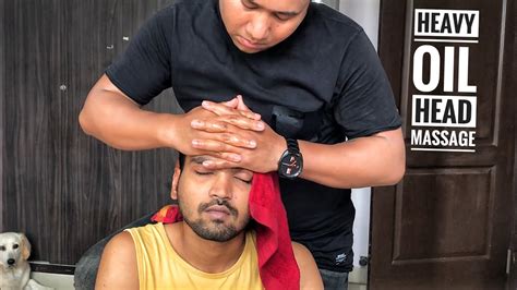 Heavy Oil Head Massage By Ujjwal Asmr Puremassageworld Youtube