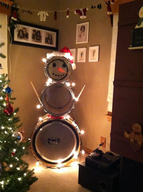 Our Drum Snowman Merry Christmas Merry Merry Christmas Fun