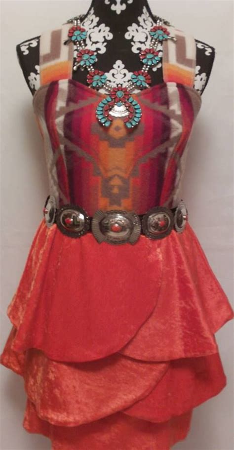Traditional Authentic Native Designs By Irene Begay Navajo Native American Inspired Fashion