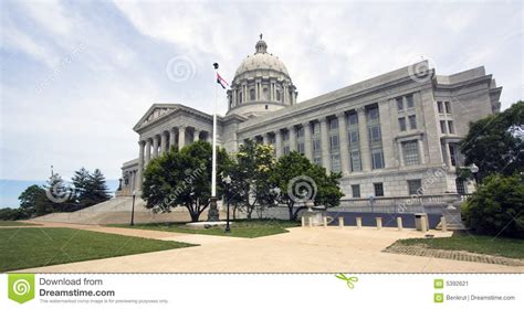 Jefferson City Missouri State Capitol Stock Image Image Of City