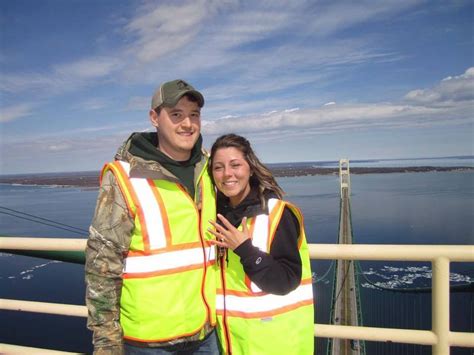 College Sweethearts Get Engaged High Atop Mackinac Bridge