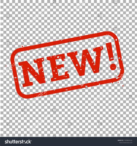 New Stamp Sign Transparent Background Vector เวกเตอร์สต็อก ปลอดค่า