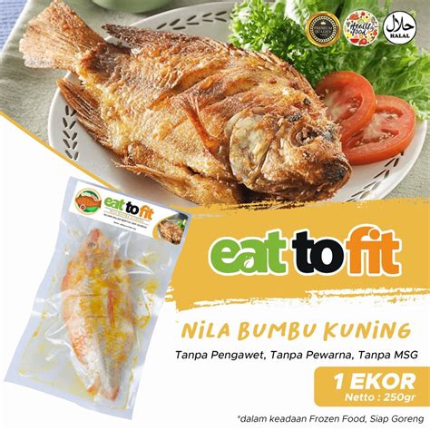 Jual Ikan Nila Bumbu Kuning Ekor Eat To Fit Frozen Food Shopee