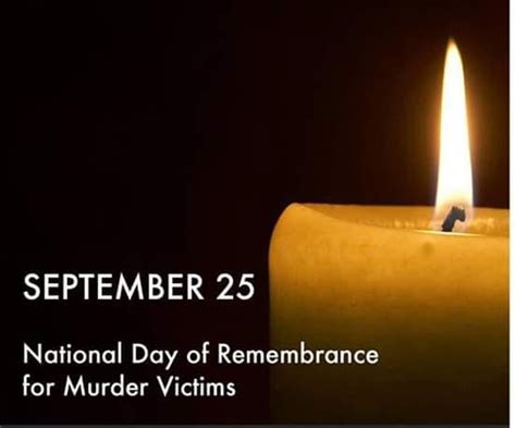 National Day Of Remembrance For Murder Victims