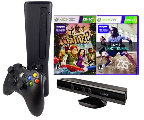 Refurbished Xbox 360 Slim 4gb With Kinect Sensor Adventures And Nike