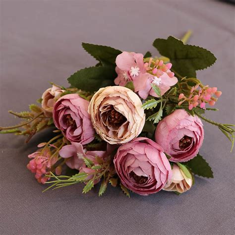 | / find beautiful dried wedding flowers for your diy wildflower bridal bouquets at afloral.com. Hot Sale Artificial Flowers Silk Fake Tea Rose Floral ...