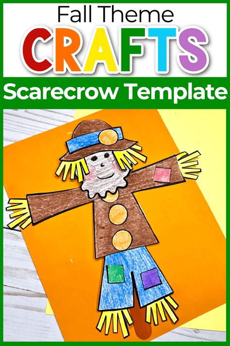 Cut And Paste Scarecrow Craft For Fall Free Printable