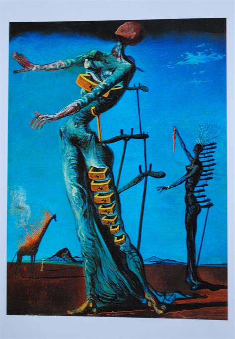 The Burning Giraffe By Salvador Dali Salvador Dali Art Salvador Dali
