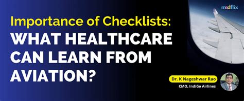 Importance Of Checklists What Healthcare Can Learn From Aviation In