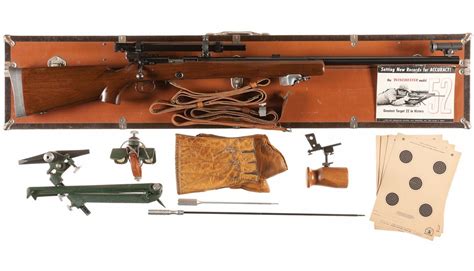 Winchester Model 52c Bolt Action Target Rifle With Case And Accessories
