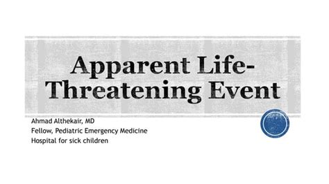 Apparent Life Threatening Events Ppt