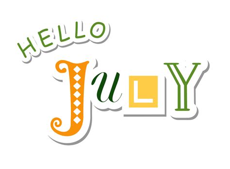 Month Of July Clip Art