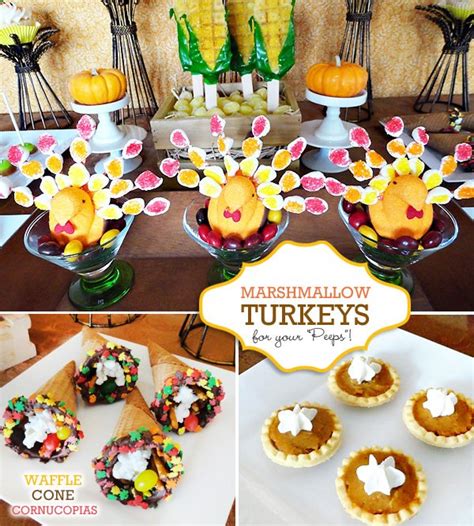 From pies to layer cakes, elegant mousse cakes or delicious. Cute & Clever Thanksgiving Treat Table // Hostess with the ...
