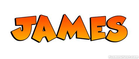 James Logo Herramienta De Diseño De Nombres Gratis De Flaming Text