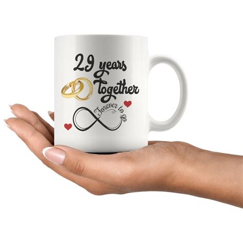 29th Wedding Anniversary T For Him And Her Married For 29 Etsy Uk