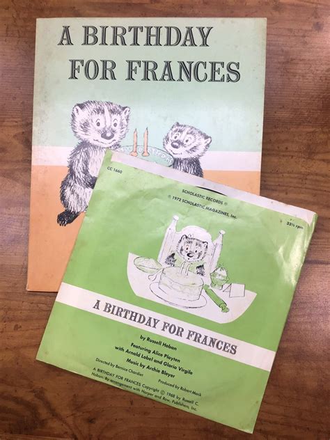 A Birthday For Frances By Russell Hoban 1972 Scholastic Etsy