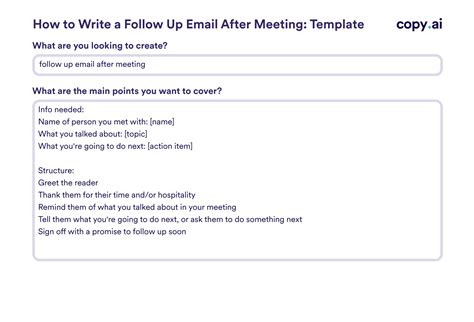 Follow Up Email After Meeting Templates How To Write And Examples