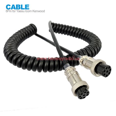 8 Pin Mic Microphone Extension Cable For Yaesu Icom