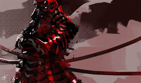 Red Samurai By Vbagi On Deviantart