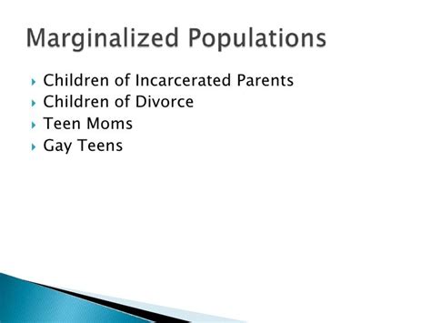 Marginalized Populations Group Presentation