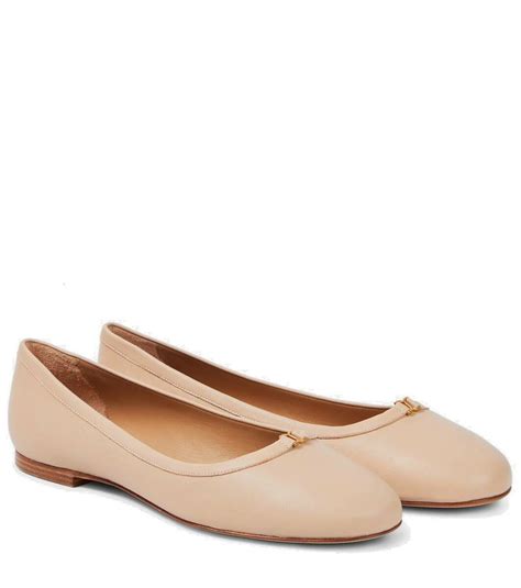 Chloé Marcie Leather Ballet Flats Chloe