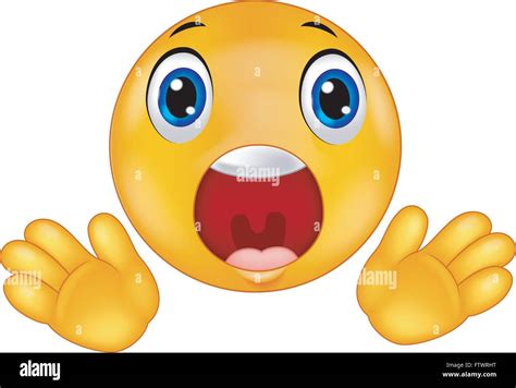 Smiley Emoticon Surprised Stock Vector Image Art Alamy