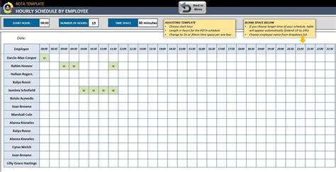 Somekas Rota Excel Template Allows You To Easily Track Your Employees