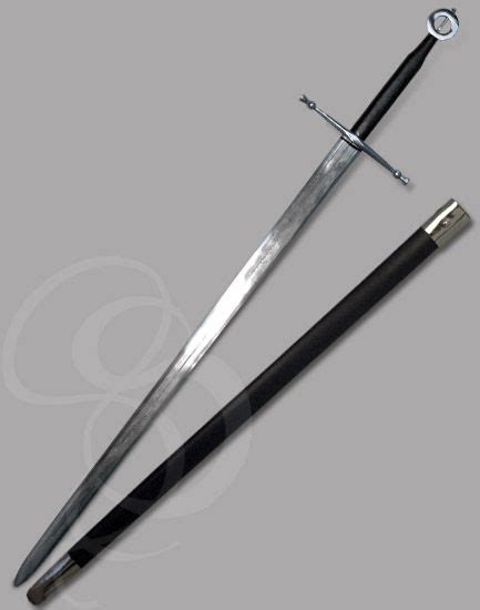 Irish Two Handed Sword Celtic Circle Stitching Leather Sword