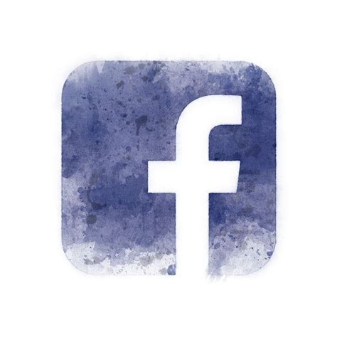 水彩facebookアイコン 水彩 フェイスブック 概要画像とpsd素材ファイルの無料ダウンロード Pngtree アイコンデザイン