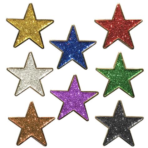 Glitter Star Badges Largest Selection School Badge Store