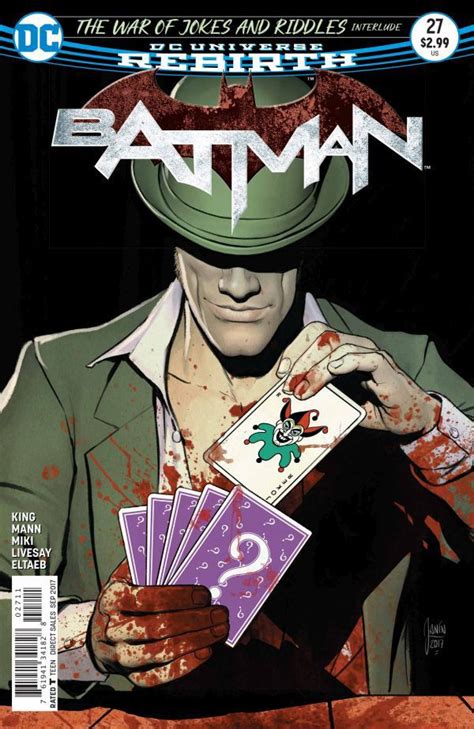 How the next batman story the war of jokes and riddles plays out in the narrative and what to expect from the book by tom king and mikel janin. Batman #27 - The War of Jokes & Riddles Interlude: The Ballad of Kite Man Part 1 (Issue ...