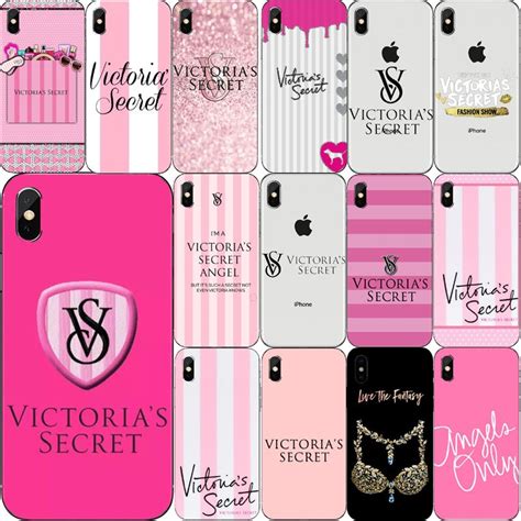 Hot Moda Cor Rosa Victoria Secret Case Para For Iphone 4 5 6 7 8 Plus X