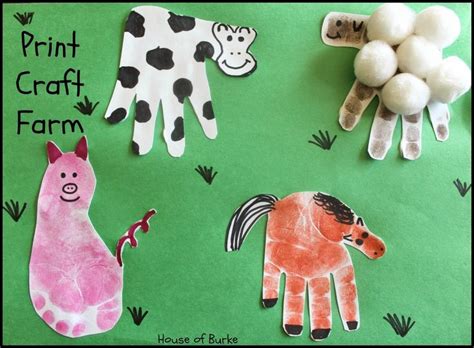 Print Craft Farm - House of Burke Preschool Farm Crafts, Kids Crafts