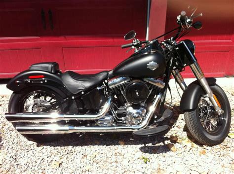 2007 harley davidson fxstb night train blacked out custom, wide front end 1. Buy 2012 Harley Davidson Softail Slim - Denim Black, on ...