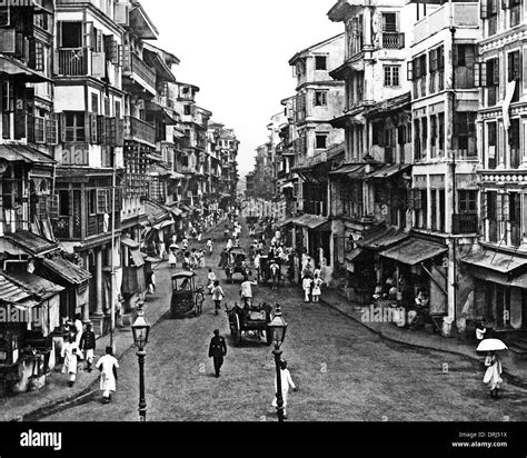 Street Scene Bombay India Stock Photo Alamy