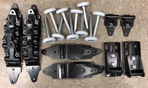 I've been noticing that they look good and should have plenty of room. 34 pack Whiting Todco Overhead Truck Door Kit- ALL Hinges + 2" Rollers - Morgan | eBay