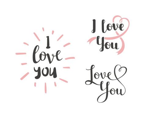 I Love You Vector Text Stock Vector Image By ©adekvat 117302170