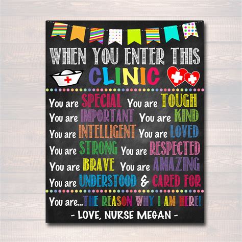 Personalized Printable School Health Office Poster Pediatric Etsy