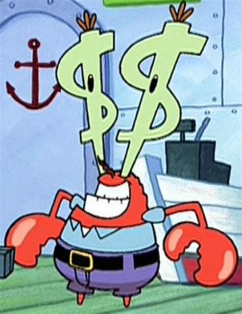 Image Mr Krabs With Dollar Sign Eyes Encyclopedia Spongebobia