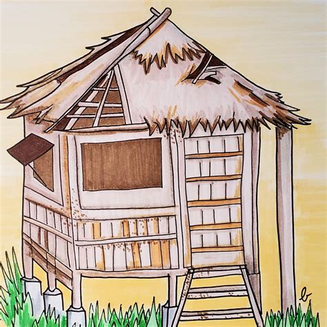 Bahay Kubo Drawing