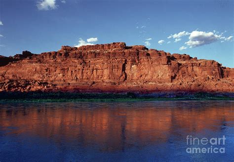 red reflecting cliffs colorado river canyonlands national park photograph by wernher krutein