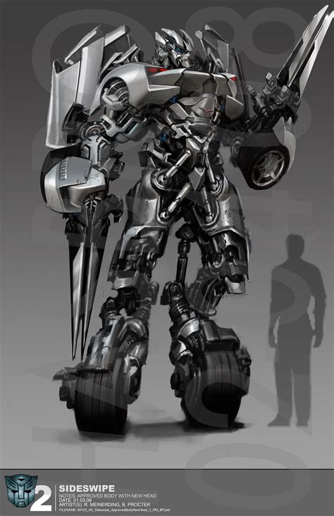 Revenge Of The Fallen Sideswipe Concept Art Transformers News TFW