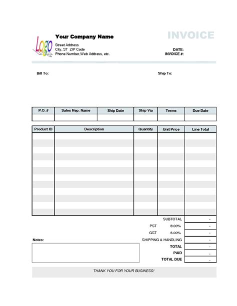Create Your Own Invoices Invoice Template Ideas