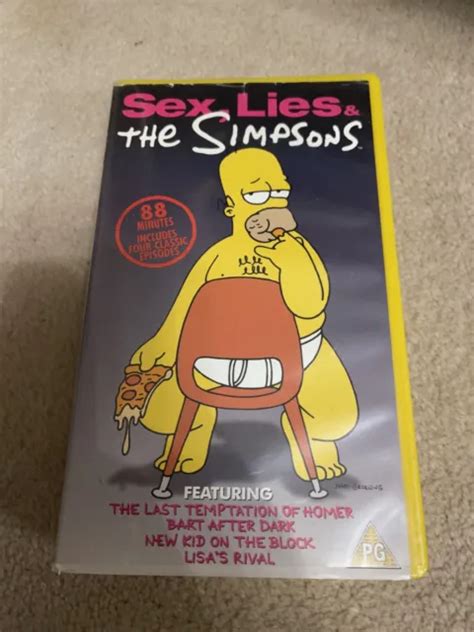 The Simpsons Sex Lies And The Simpsons Animated Vhssur 1998 Video Tape 778 Picclick