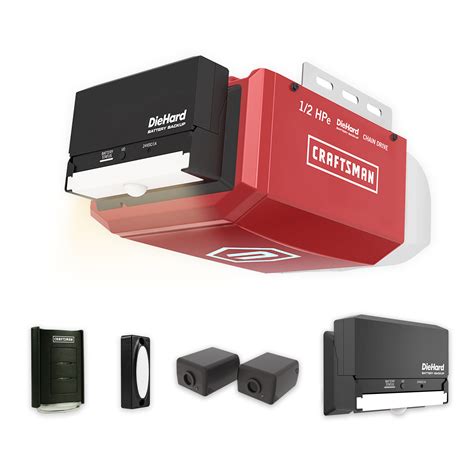 The craftsman garage door wireless keyless entry pad is a great addition to your home. Craftsman 1/2 HP Chain Drive Garage Door Opener with ...