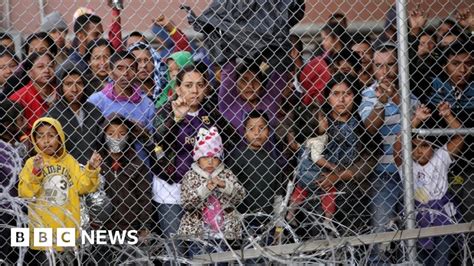Us Mexico Border Official Says Migrant Crisis At Breaking Point Bbc