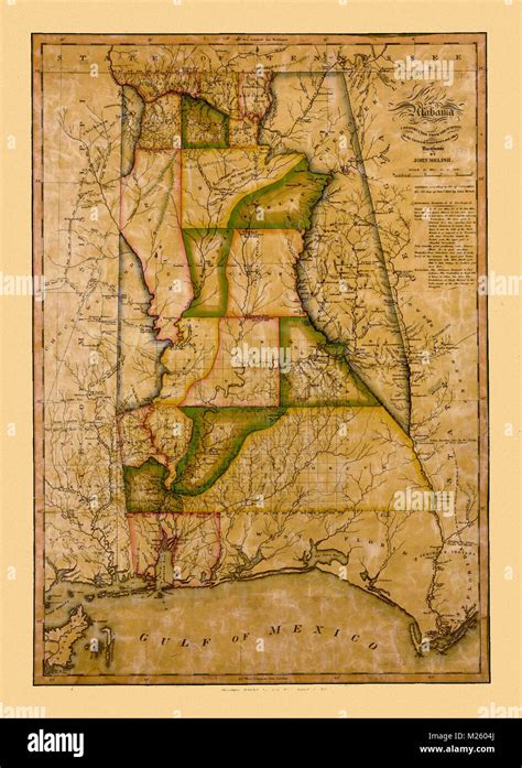 Historical Maps Of Alabama Hiking In Map